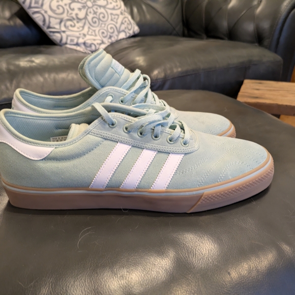 adidas Other - Adidas Men's Mint Green Sneakers with White Stripes